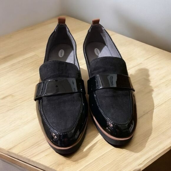 Dr. Scholl's Women's Webster Loafer Black Patent/Microfiber Size 7 - Picture 1 of 7